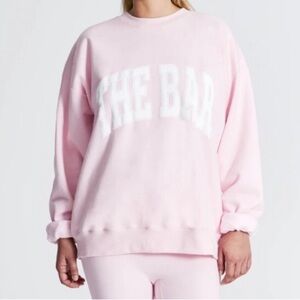 The Bar Varsity Sweatshirt Blush L